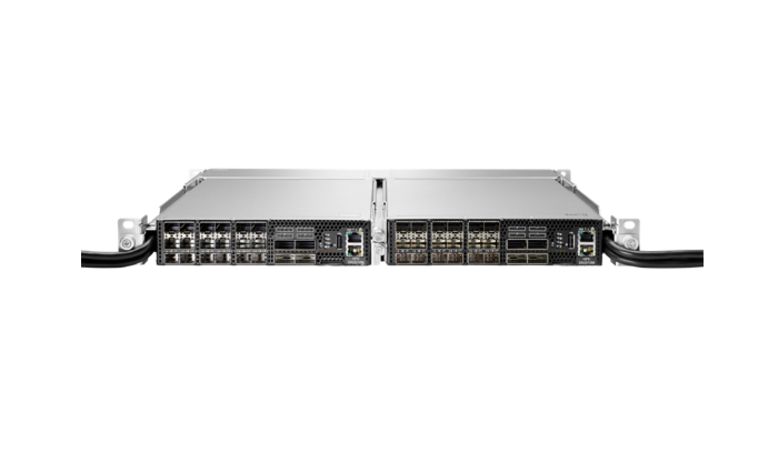 StoreFabric SN2010M 25 GbE 18SFP28 4QSFP28 power to connector airflow half width TAA switch