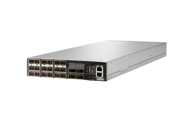 StoreFabric SN2010M 25 GbE 18SFP28 4QSFP28 power to connector airflow half width TAA switch