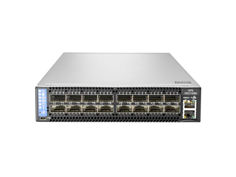 HPE SN2100M 100GbE 16QSFP28 P2C TAA Switch