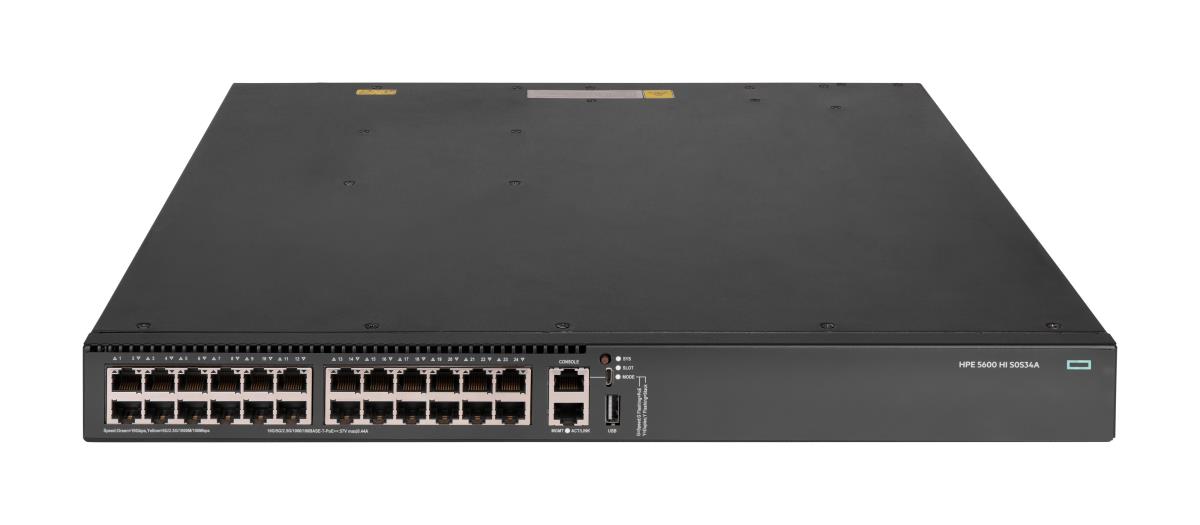 Networking Comware Switch 24P Multigigabit 100M/1G/2.5G/5G/10GBase-T PoE8 1 Slot 5600HI