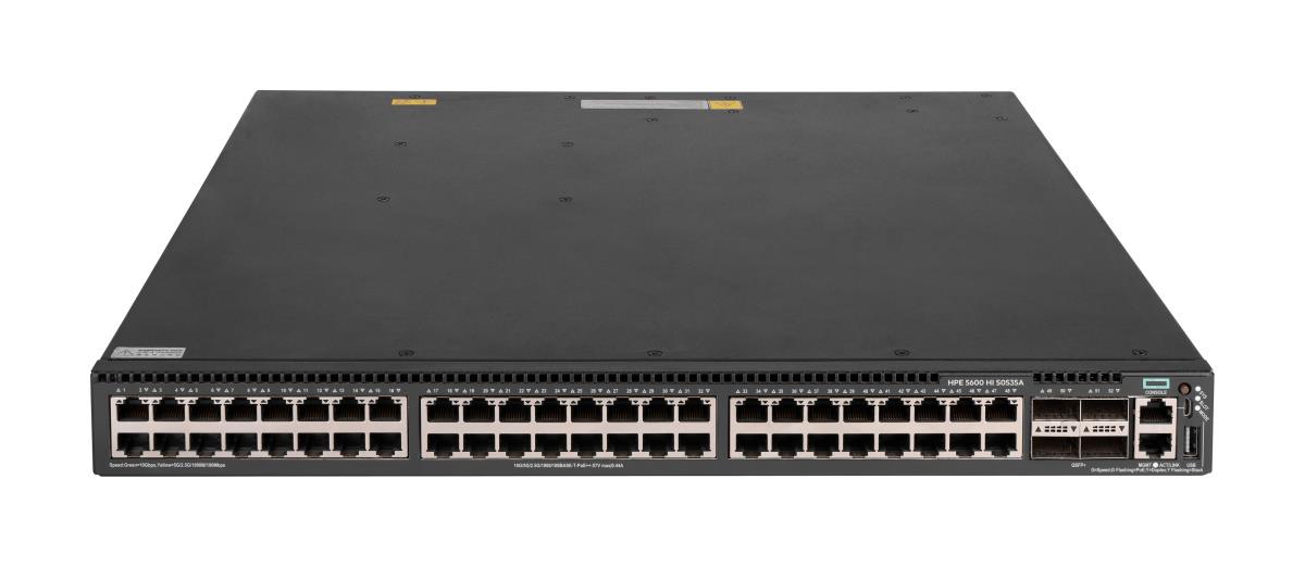Networking Comware Switch 48P 100M/1G/2.5G/5G/10GBase-T PoE8 4QSFP+ 1 Slot 5600HI
