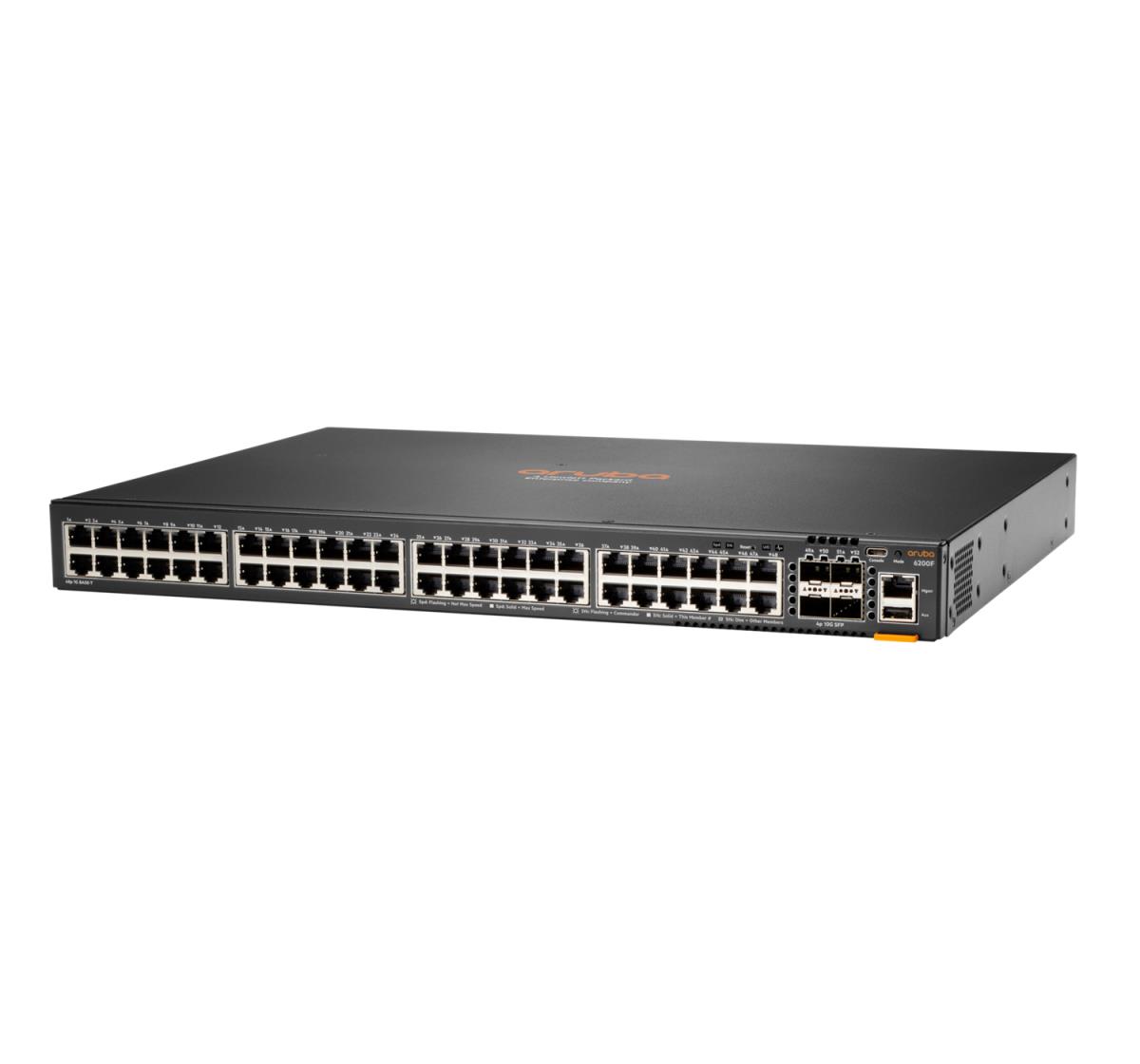 Aruba Networking CX 6200F 48G Class4 PoE 4SFP 740W TAA-compliant Switch