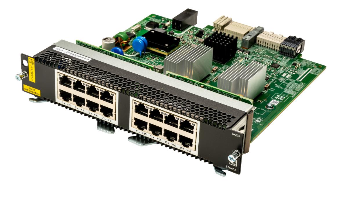 Aruba Networking CX 5420 16p Smart Rate 1G/2.5G/5G Class6 PoE Module