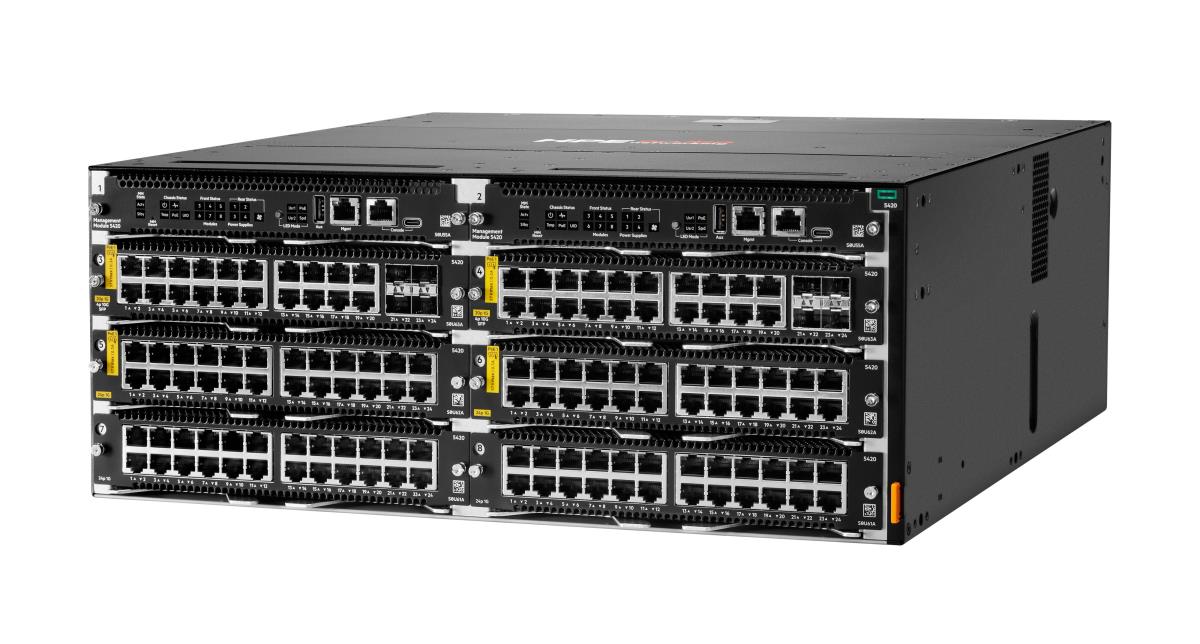 Aruba Networking CX 5420 6-slot Switch