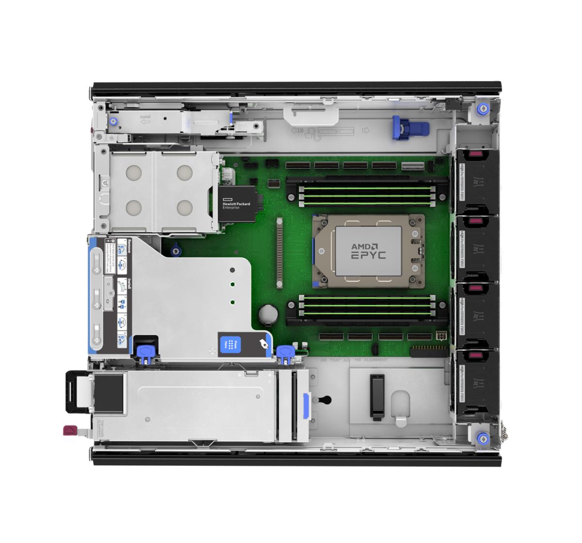 ProLiant DL145 Gen11 - 1p 8124P - 2x32GB-R - 2SFF NS204i-u - 2x1000W PS - EU