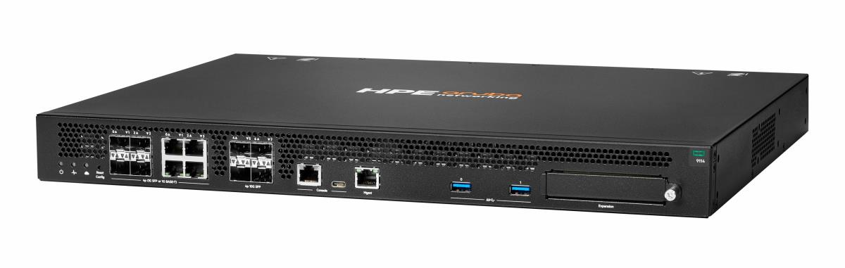 Aruba Networking 9114 4x SFP+ 4x Combo 1x Expansion Slot Hybrid Gateway