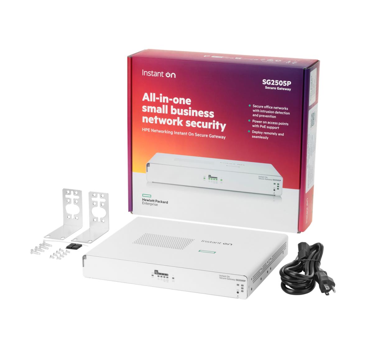 Networking Instant On Secure Gateway 5-port SmartRate 2.5G PoE+ 64W SG2505P