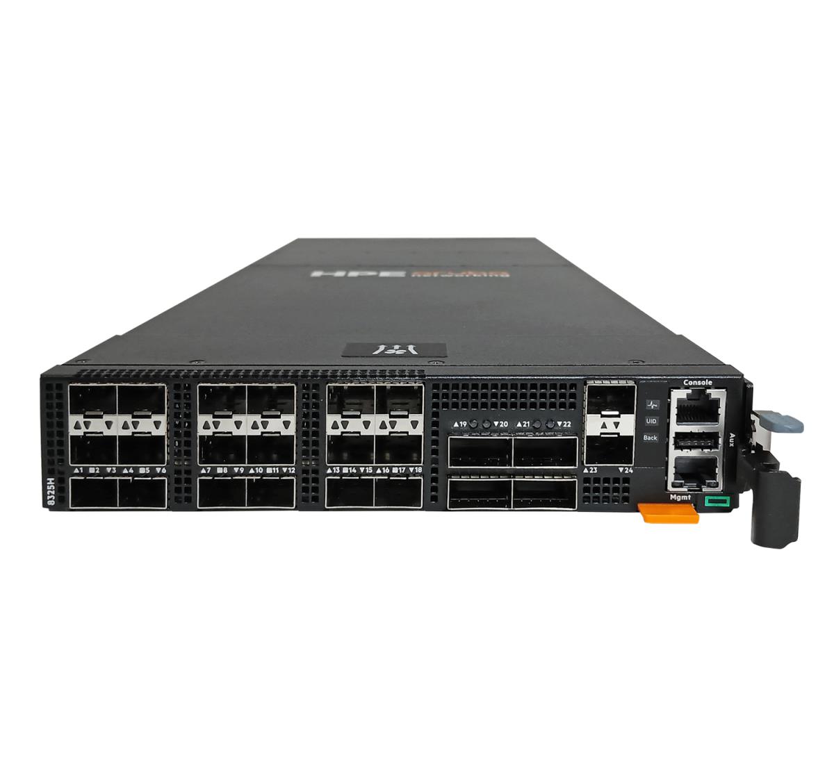 Aruba Networking CX 8325H 18p SFP28 25G 4p QSFP28 100G Back-to-Front 4xFan 2xPSU TAA Switch