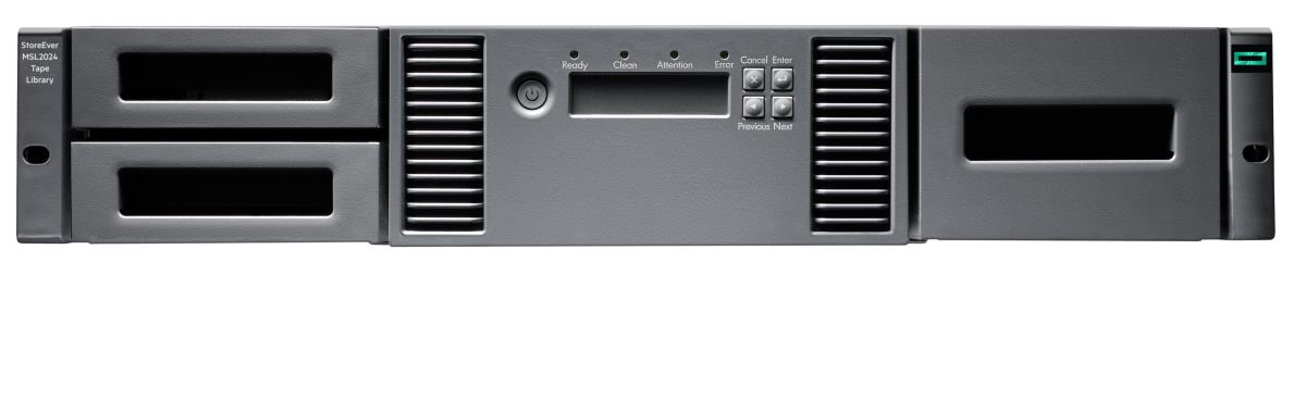 Storage MSL2024 Tape Library 1x MSL LTO-9 SAS Drive 15x LTO-9 45TB Data Cartridges