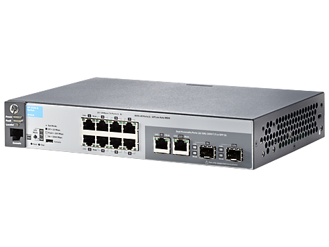 Switch 2530-8, 8 RJ-45 autosensing 10/100 ports, 2 dual-personality ports