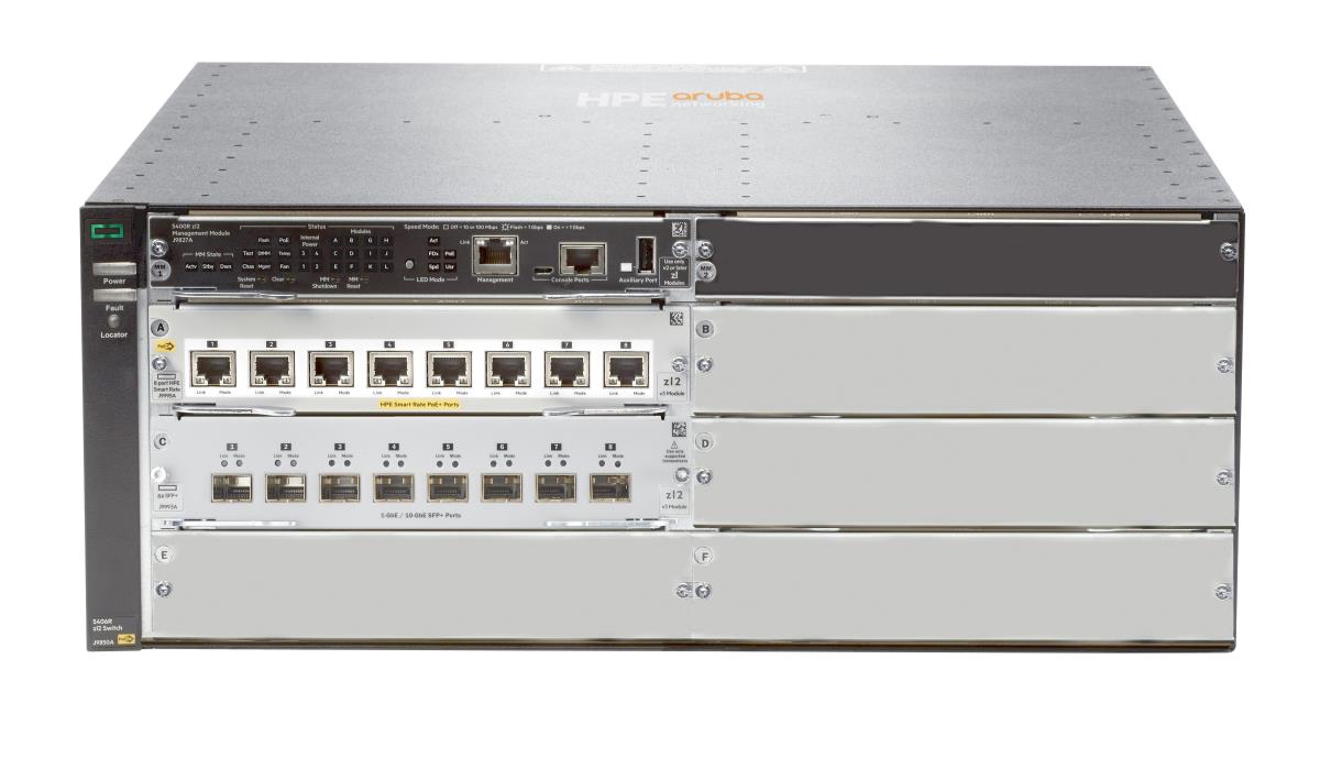 Switch 5406R 8-port 1/2.5/5/10GBASE-T PoE+ and 8-port SFP+ (No PSU) v3 zl2
