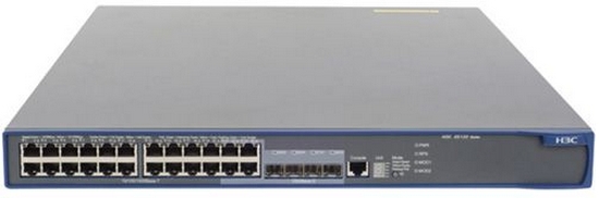 Switch 5500-24G-PoE+ EI with 2 Interface Slots, 24 RJ-45 autosensing 10/100/1000 PoE+ ports