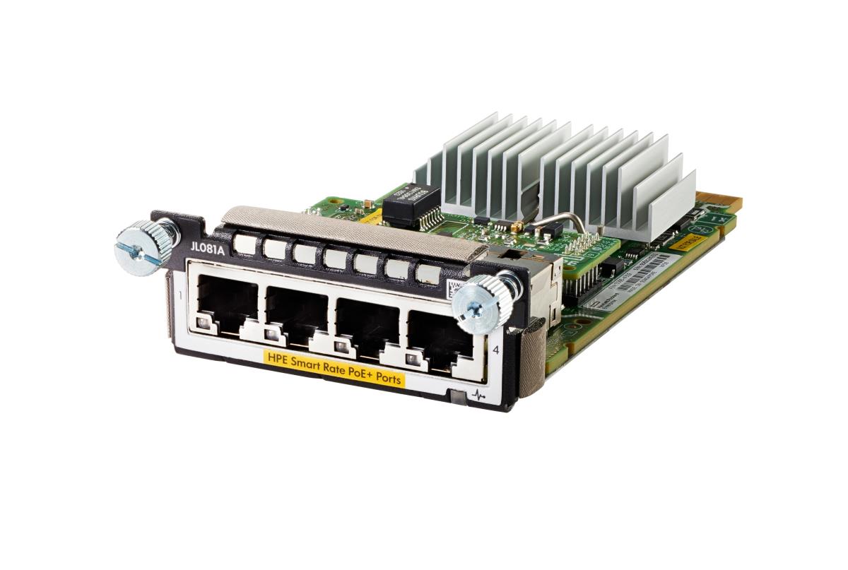 Aruba 3810M/2930M 4 1/2.5/5/10 GbE HPE Smart Rate Module (JL081A)