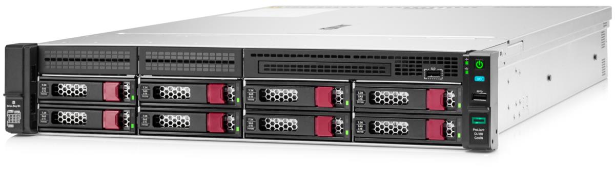 K/HPE DL180 Gen10 4110 1P 16G 8LFF Svr