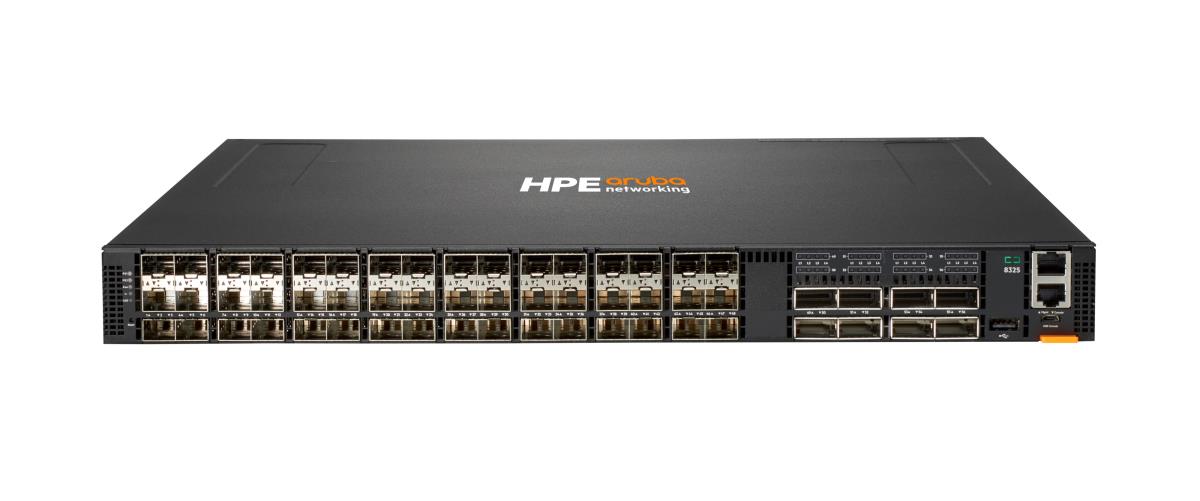 Aruba 8325-48Y8C 48p 25G SFP/+/28 8p 100G QSFP+/28 Front-to-Back 6 Fans and 2 PSU Bundle