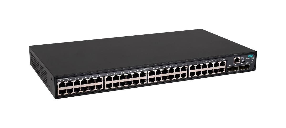 FlexNetwork 5140 48G 4SFP+ EI Switch, (48) RJ-45 autosensing 10/100/1000 ports, (4) SFP+ fixed 1000/10000 SFP+ ports