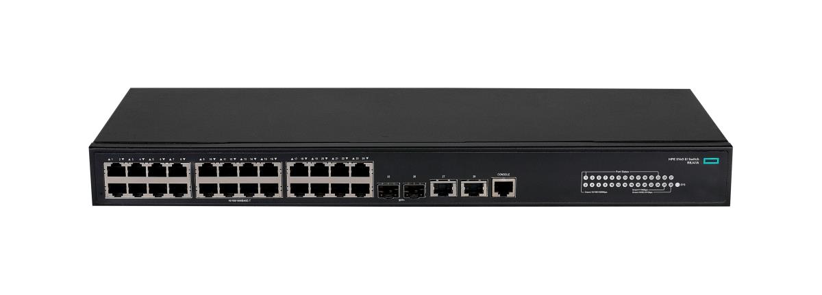 FlexNetwork 5140 24G 2SFP+ 2XGT EI Switch, (24) RJ-45 autosensing 10/100/1000 ports