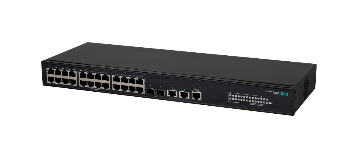 FlexNetwork 5140 24G 2SFP+ 2XGT EI Switch, (24) RJ-45 autosensing 10/100/1000 ports