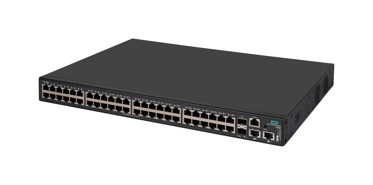 FlexNetwork 5140 48G POE+ 2SFP+ 2XGT EI Switch, 48 RJ-45 autosensing 10/100/1000 ports