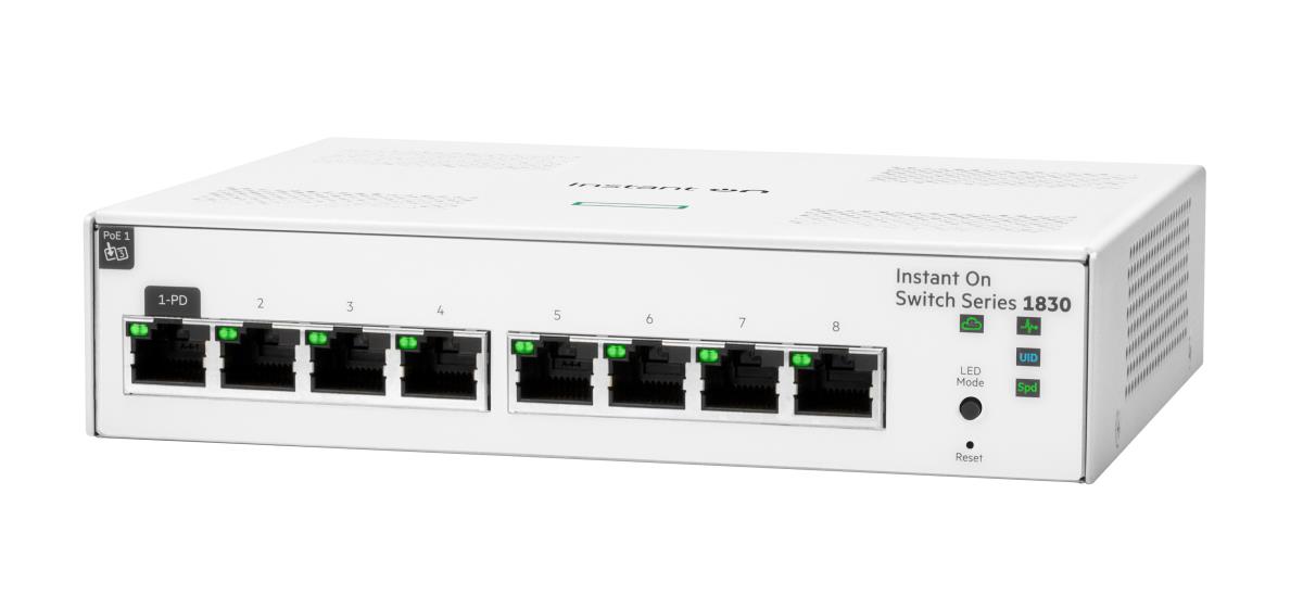Aruba Instant On 1830 8G Switch, 8 RJ-45 10/100/1000 ports