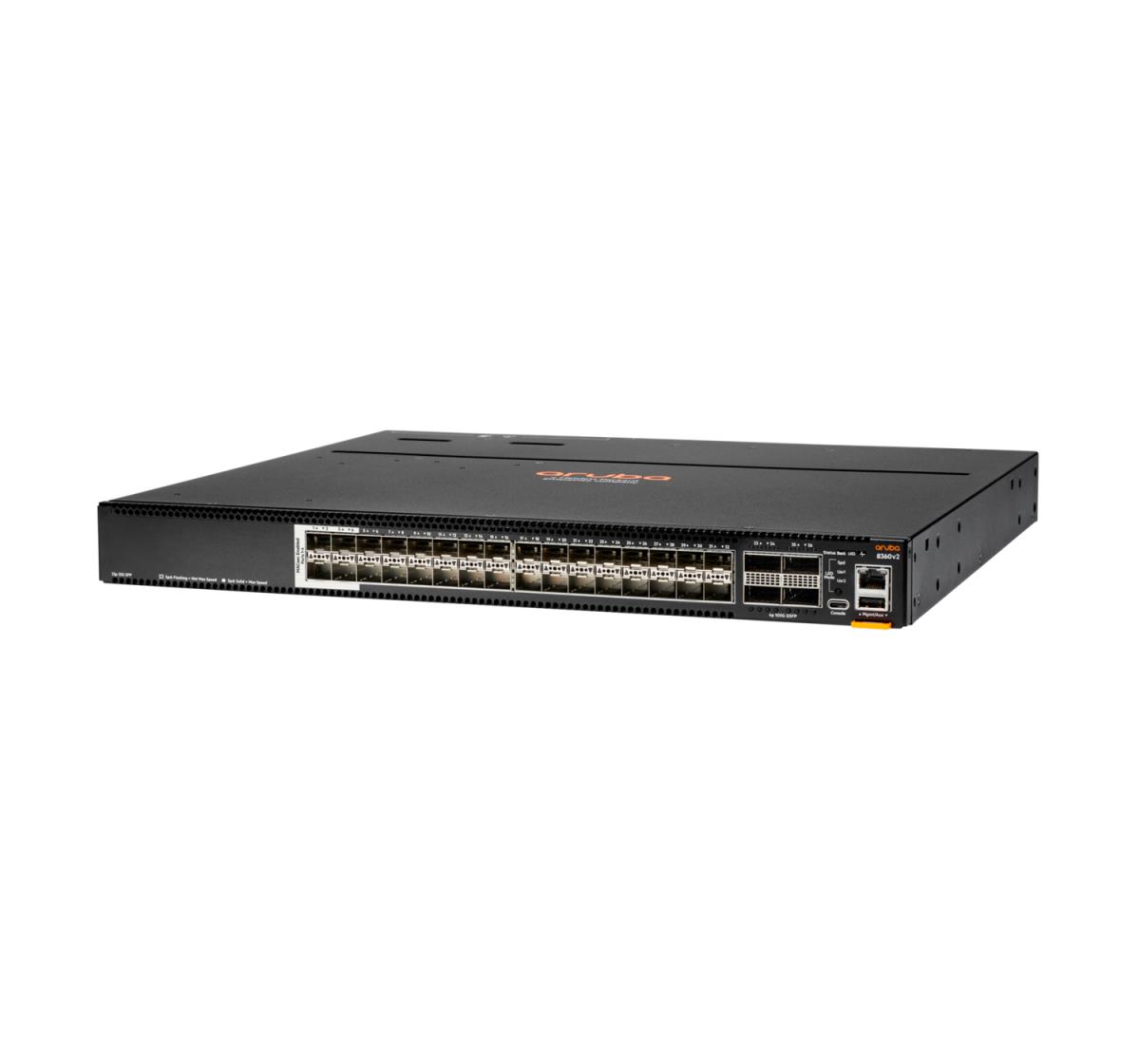 Aruba 8360-32Y4C v2 32p 25G SFP/+/28 4 Sec 4p 100G QSFP+/28 Front-to-Back 3 Fans 2 AC