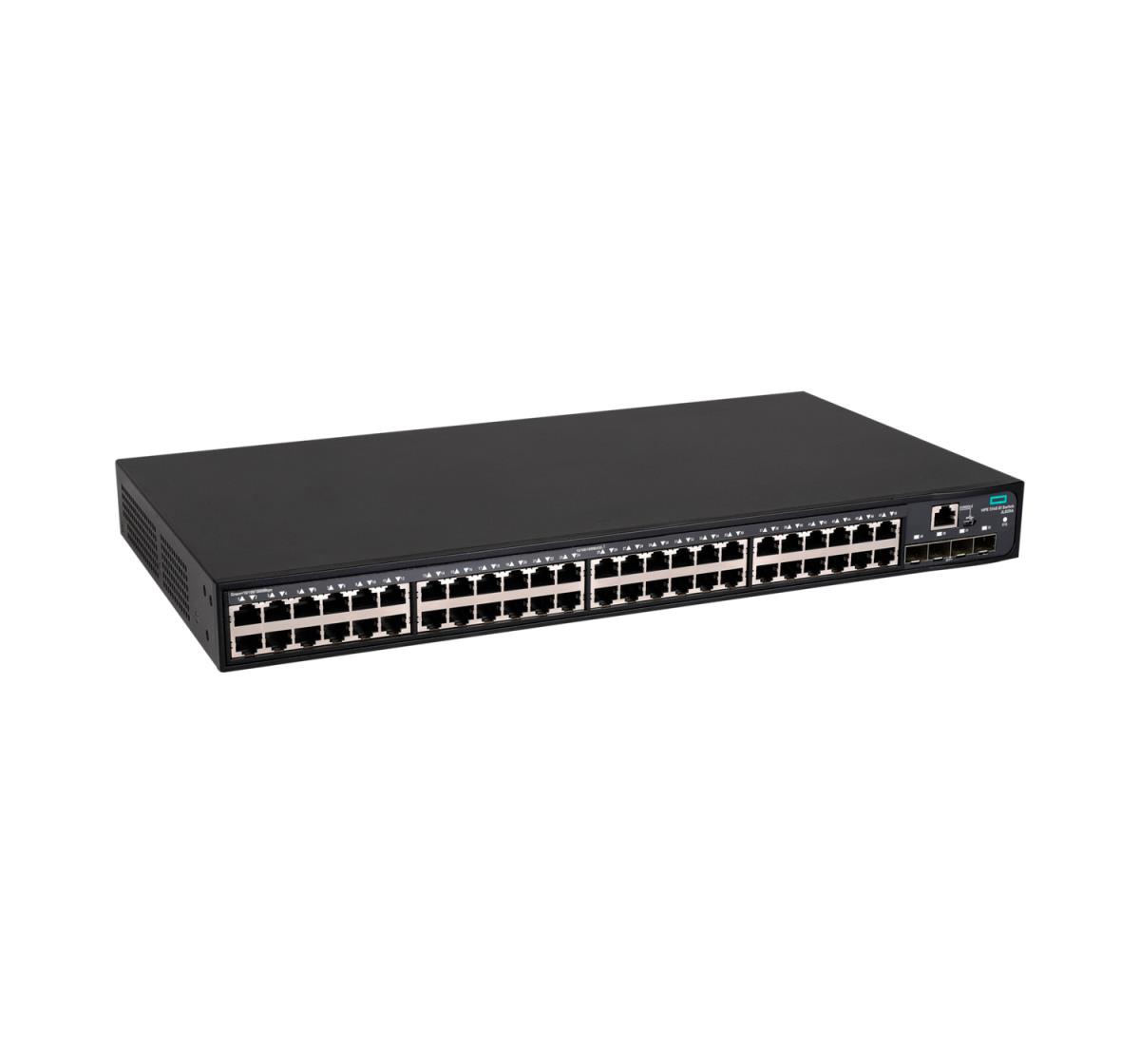 FlexNetwork 5140 48G 4SFP+ EI Switch, (48) RJ-45 autosensing 10/100/1000 ports, (4) SFP+ fixed 1000/10000 SFP+ ports