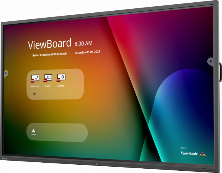 Interactive Flat Panel  ViewBoard 50 Serie touchscreen 98in UHD Android 8.0 IR 350 nits 2x10W + sub 15W incl USB-C 65Watt