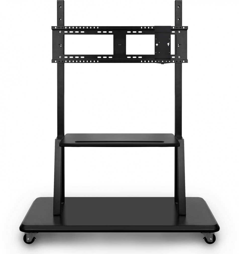 Rolling trolley cart stand - VB-STND-001-2C - 1 monitor - 55 to 98in - Black