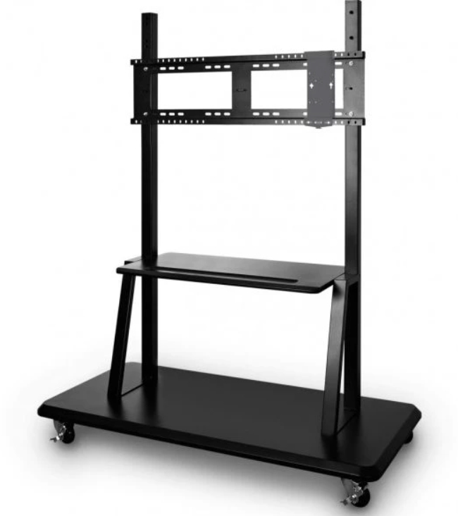 Rolling trolley cart stand - VB-STND-001-2C - 1 monitor - 55 to 98in - Black
