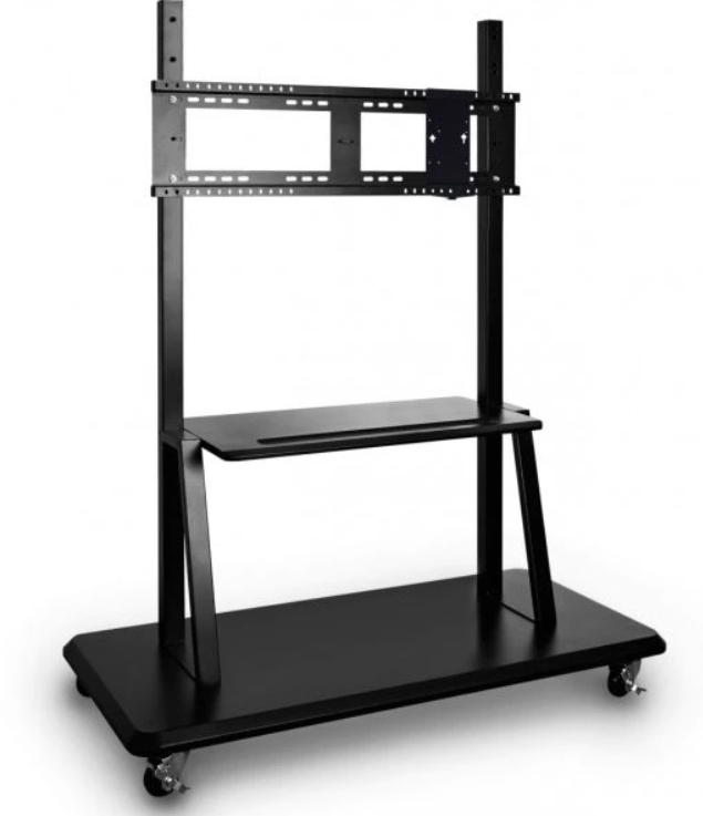 Rolling trolley cart stand - VB-STND-001-2C - 1 monitor - 55 to 98in - Black