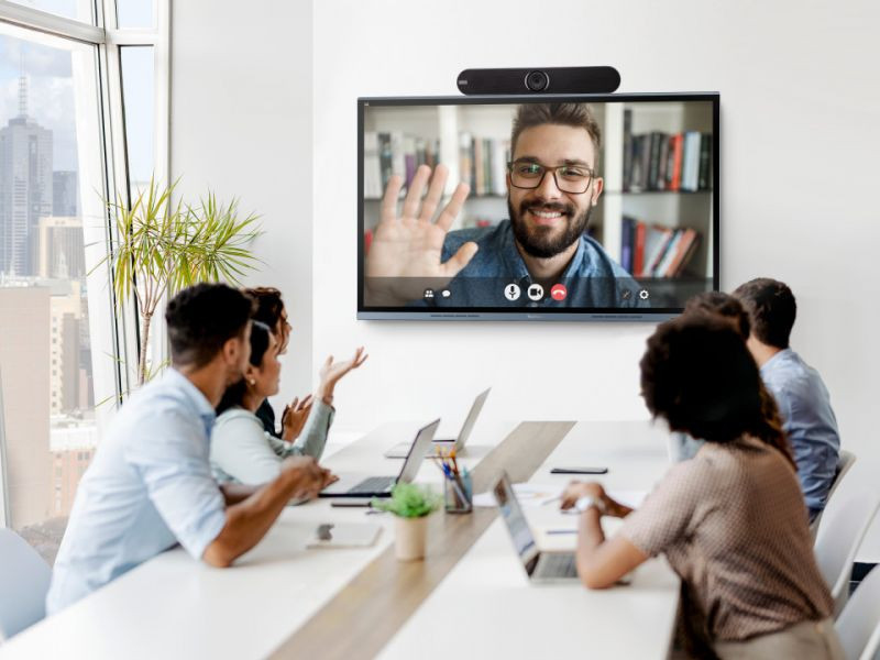 Video conference system 4K motorized camera 8 watt speakers microphone 5x optical zoom including Sma (VB-CAM-201-2)
