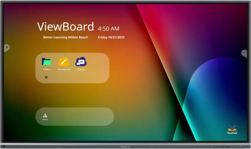 Commercial Display - ViewBoard IFP7550-5F - 75in Touch - 3840x2160 (4K UHD) - IPS 8ms Android 11
