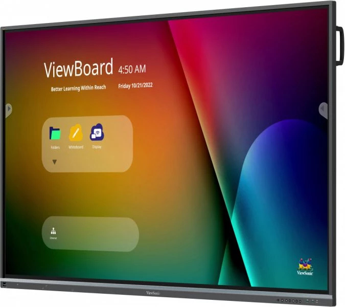 Commercial Display - ViewBoard IFP7550-5F - 75in Touch - 3840x2160 (4K UHD) - IPS 8ms Android 11