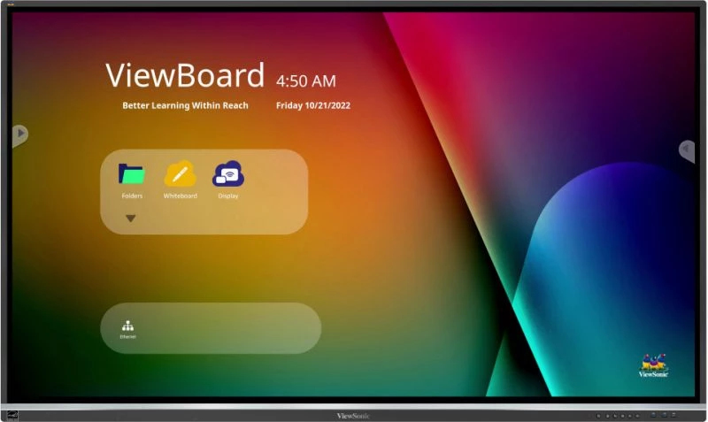 Commercial Display - ViewBoard IFP7550-5F - 75in Touch - 3840x2160 (4K UHD) - IPS 8ms Android 11