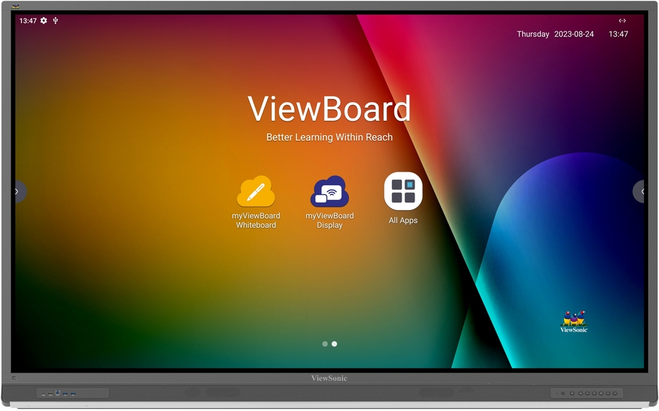 Interactive Flat Panel  - Viewboard IFP7552-2F - 75in - 3840x2160 (4k Uhd) - Android 13.0 Ir 450 Nits USB-c Dp 2x20w + Sub 20w + Array M