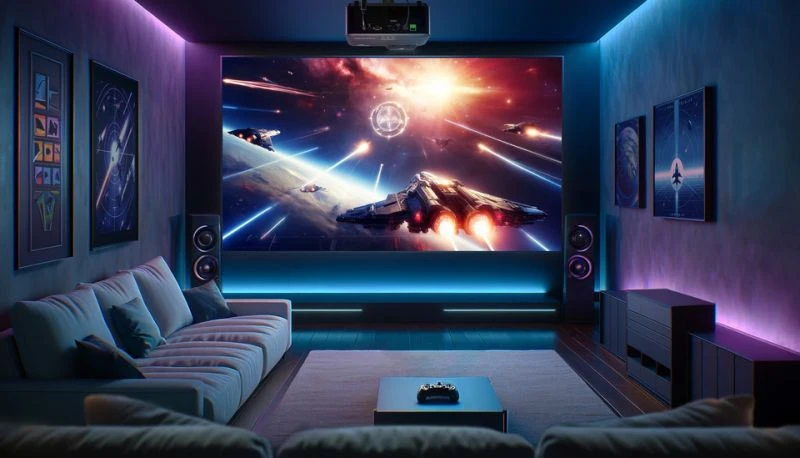 Projector LX700-4KE RGB Laser 4K 5200 Lm 3500000:1