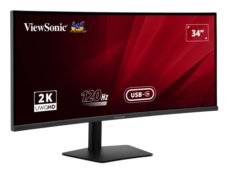 Curved USB-C Monitor - VA3420C - 34in - 3440x1440 (UWQHD) - IPS  speakers