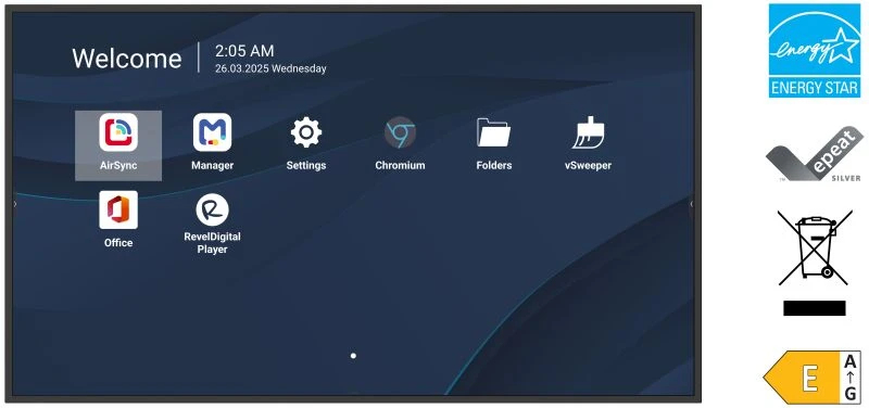 Large format display - ViewBoard CDE7514-2C - 75in - 3840x2160 (4K UHD) - Android 14