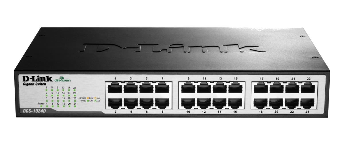 Switch Dgs-1024de 24-port 10/100/1000mbps Gbit Ethernet