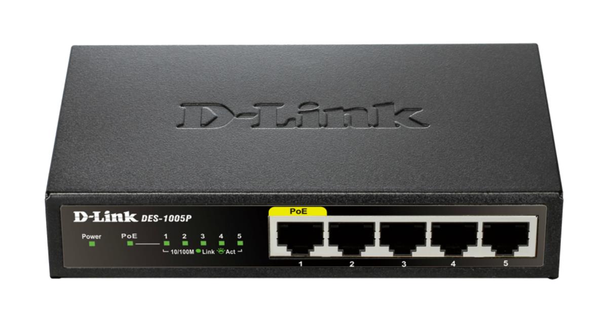 Switch Des-1005p/e 5-port Fast Ethernet Poe