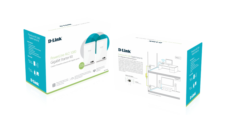 Powerline Dhp-601av/e Av2 1000 Hd Gigabit Starter