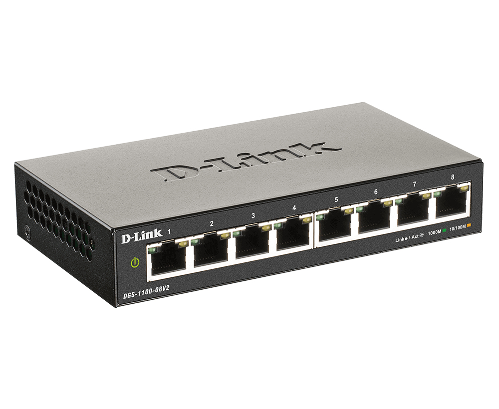 Dgs-1100-08v2 Smart 8x Gigabit Port Switch