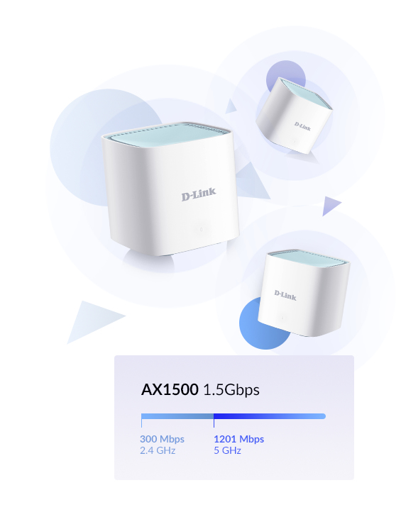 Whole Home Mesh Wi-Fi System - Ax1500 - Eagle Pro Ai - 3 Satellites