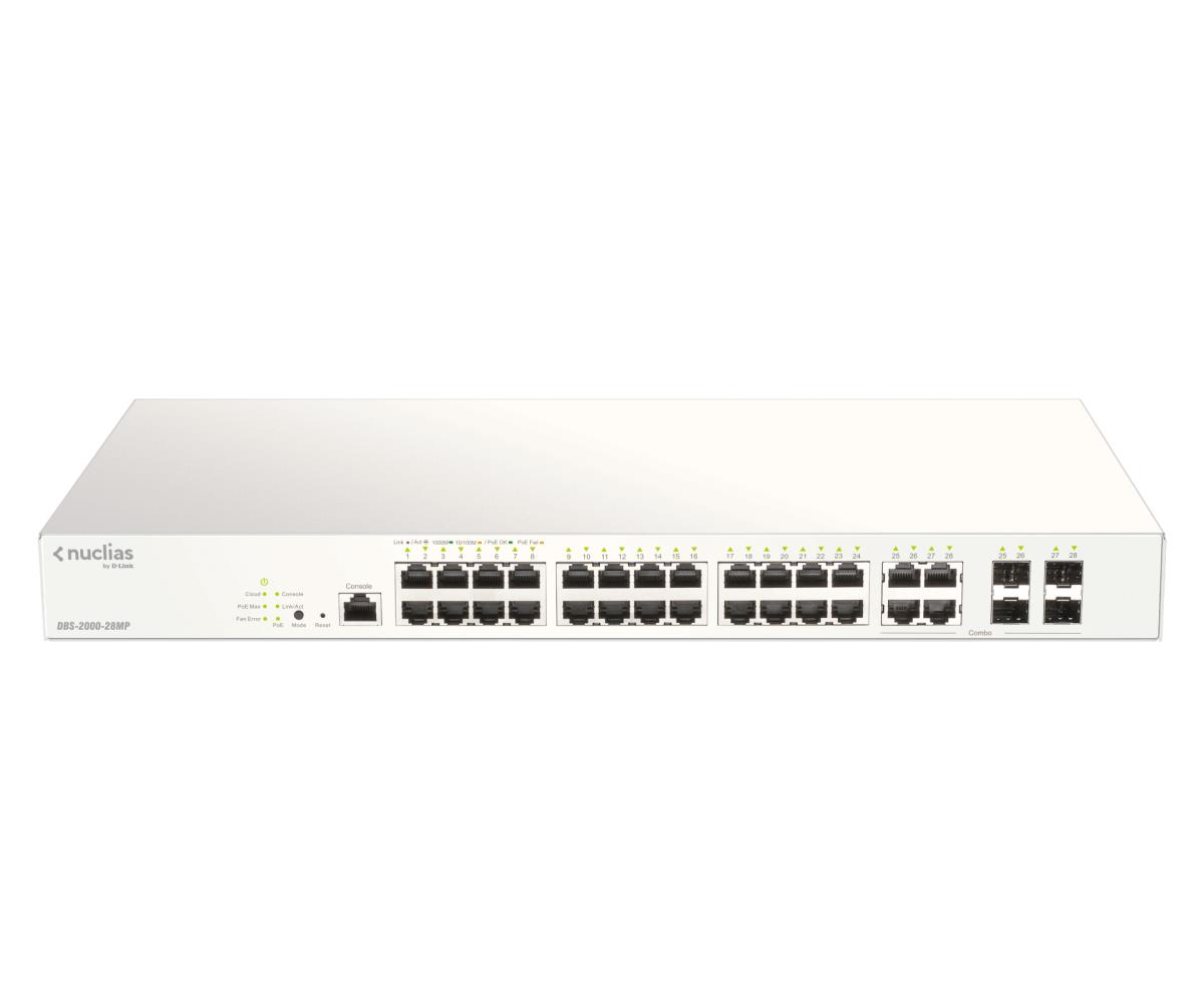 Switch Nuclias Dbs-2000-28mpe 28-port Cloud Managed 370w Poe
