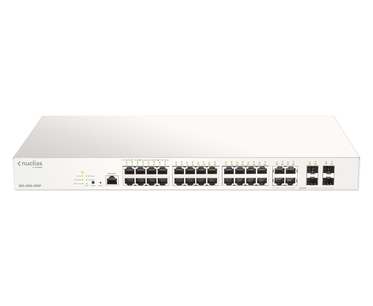 Switch Nuclias Dbs-2000-28mpe 28-port Cloud Managed 370w Poe