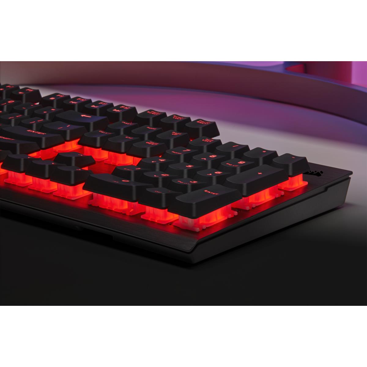 K60 PRO Mechanical Gaming Keyboard  Backlit Red LED  CHERRY VIOLA  Black QWERTY