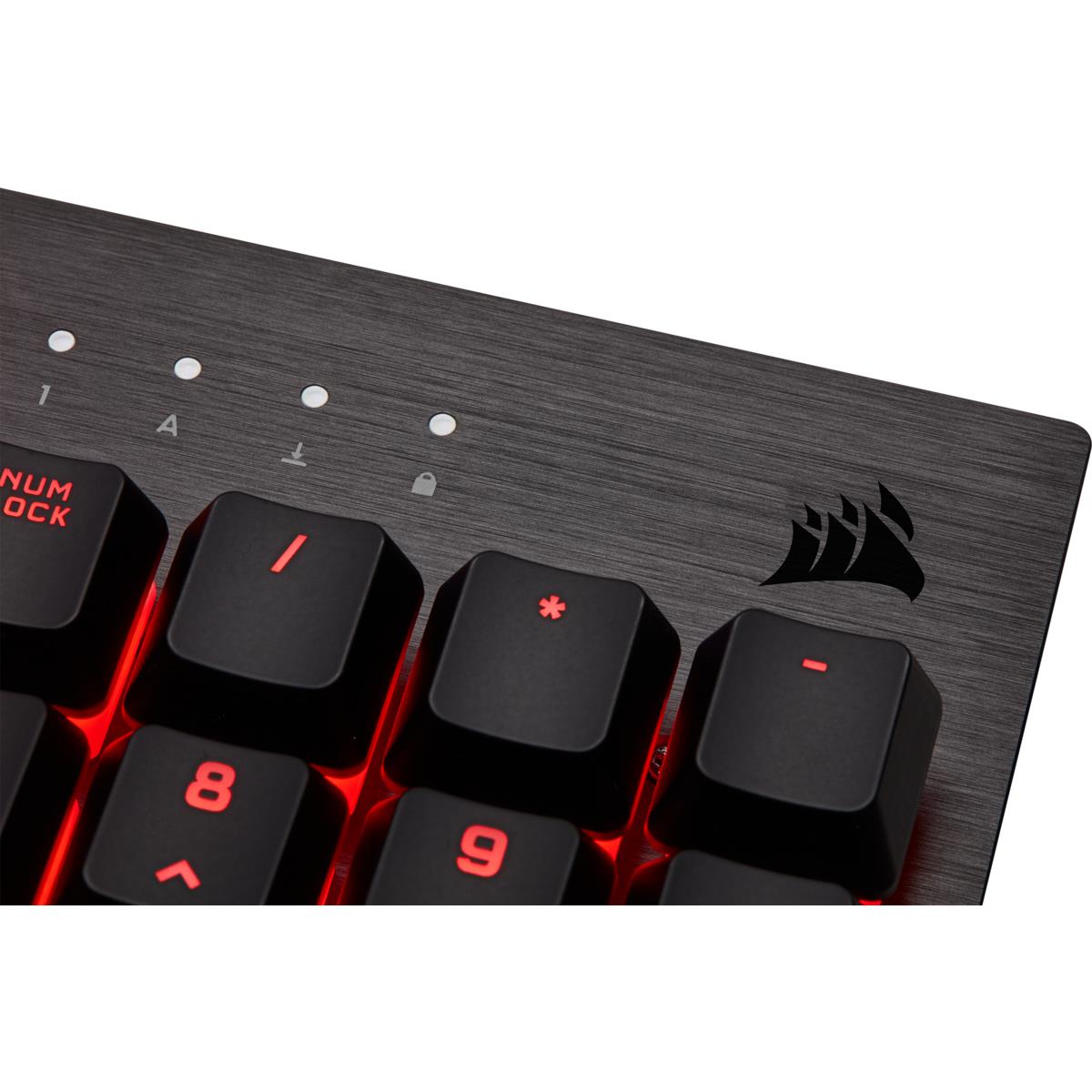 K60 PRO Mechanical Gaming Keyboard  Backlit Red LED  CHERRY VIOLA  Black QWERTY