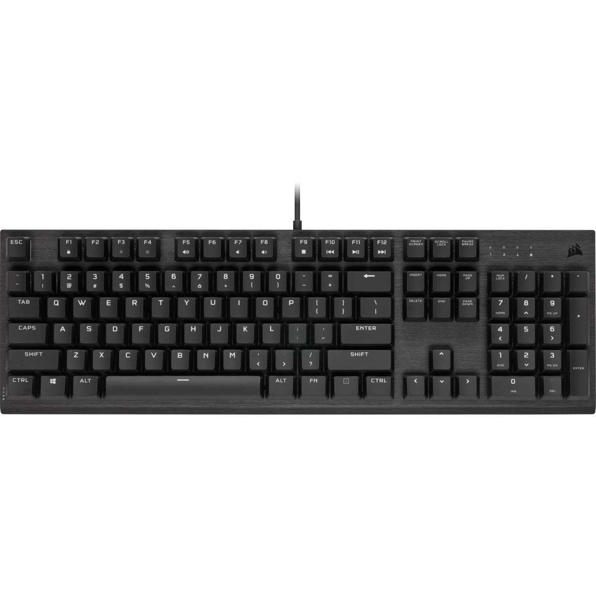 K60 PRO Mechanical Gaming Keyboard  Backlit Red LED  CHERRY VIOLA  Black QWERTY