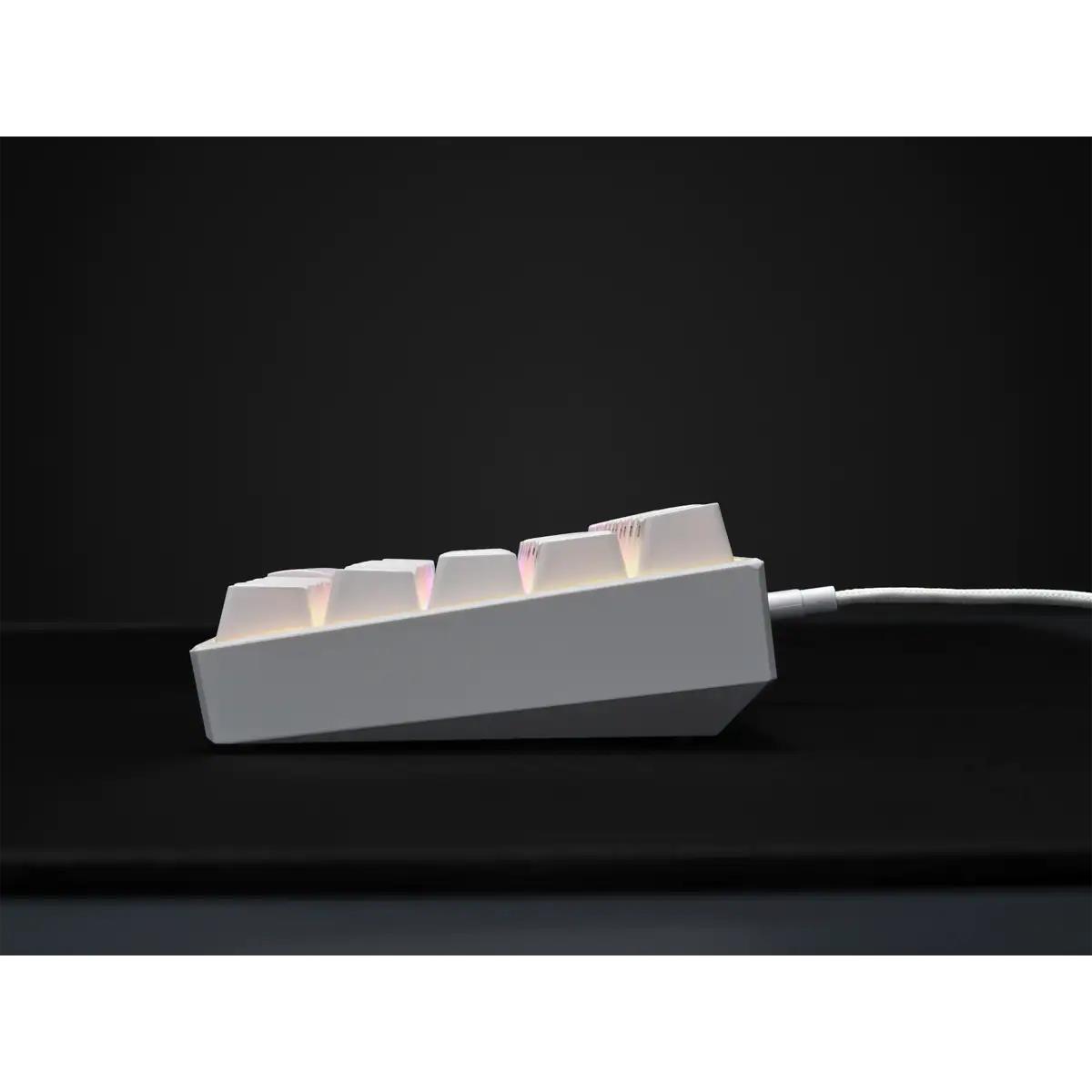 K65 RGB Mini 60% Cherry mx Red - Wit QWERTY