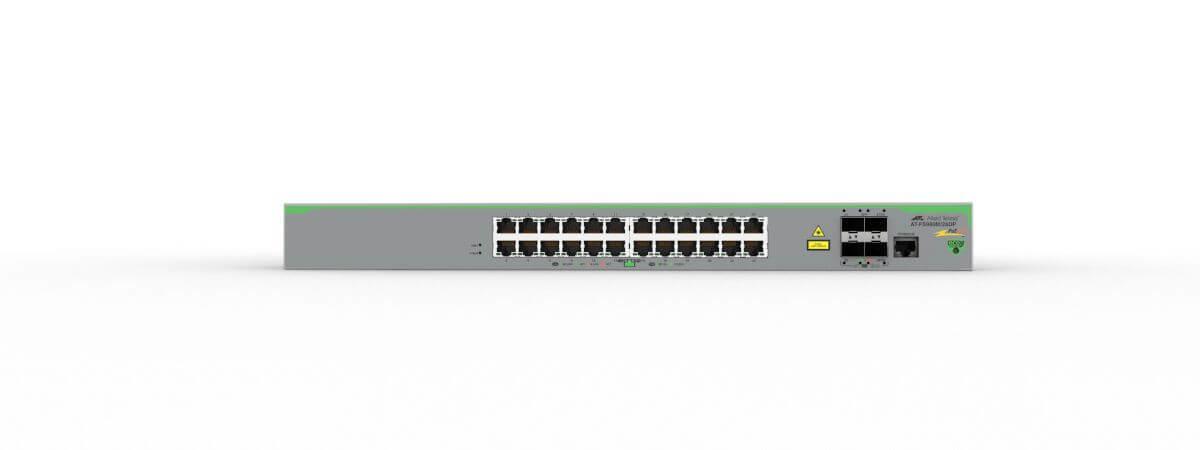 24 X 10/100t Poe+ Ports And 4 X 100/1000x Sfp (2 For Stacking) - Fixed Dual Ac Power Supply